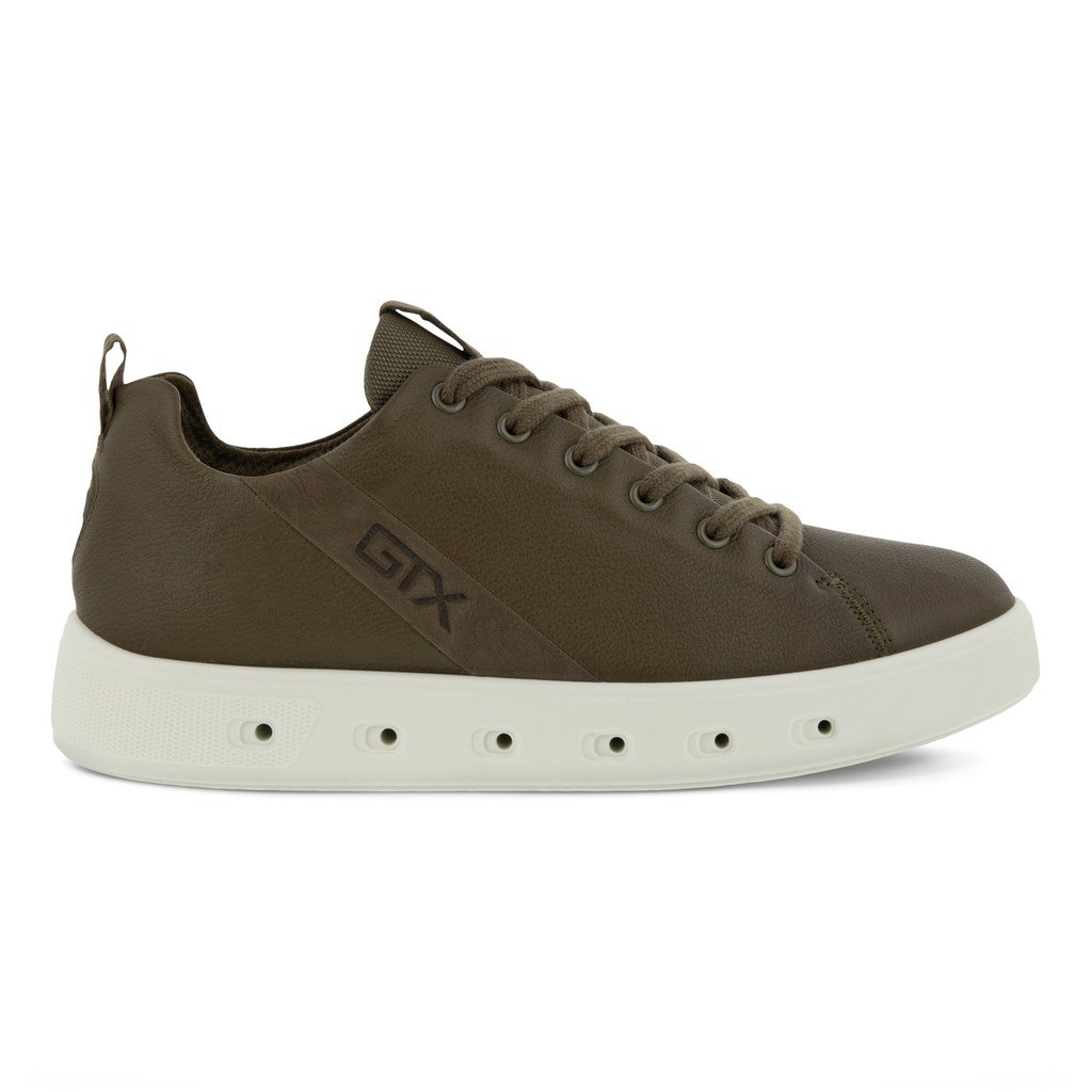 ECCO Street 720 Læder og Gore-Tex Sneakers Herre, tarmac