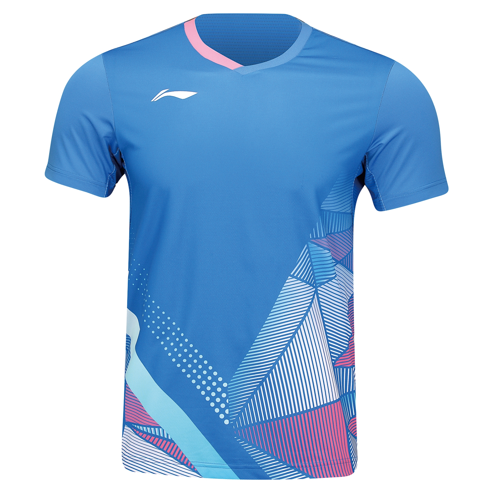 Li-Ning AAYU129-4 V Cube T-shirt Blue - OLD