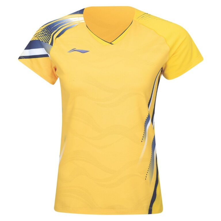 Li-Ning AAYV146-6 Side Effect Women T-shirt Yellow