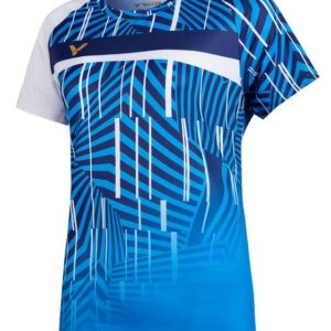 Victor T-Shirt T-11003 Dame Blå/Hvid - OLD