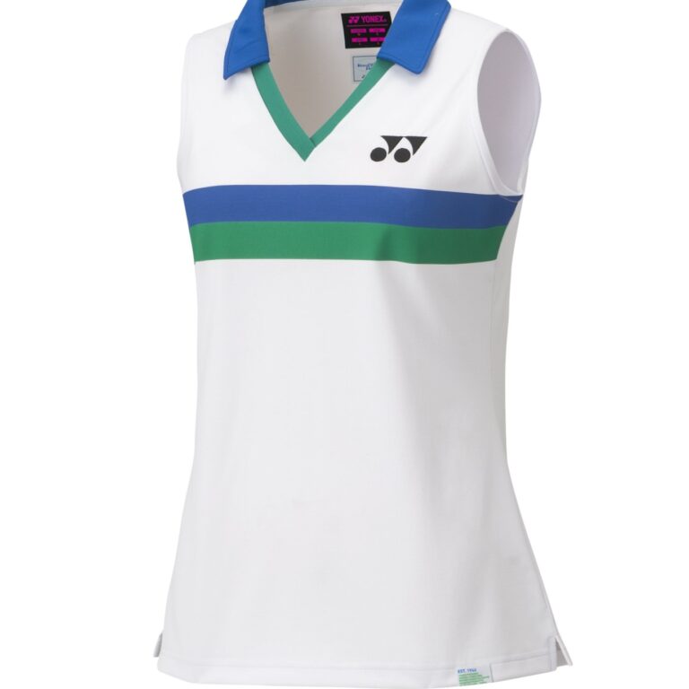 Yonex 75th Dame Sleeveless Polo 20627A White - OLD