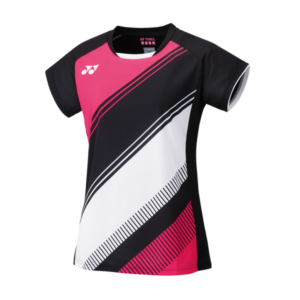 Yonex Crew Neck T-shirt Tournament 20591EX Dame Black/Pink