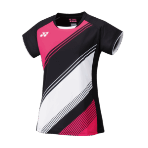 Yonex Crew Neck T-shirt Tournament 20591EX Dame Black/Pink - OLD
