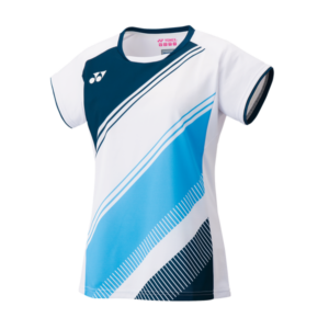 Yonex Crew Neck T-shirt Tournament 20591EX Dame White/Blue