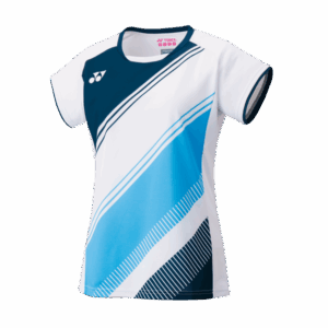 Yonex Crew Neck T-shirt Tournament 20591EX Dame White/Blue - OLD