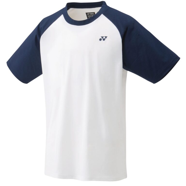 Yonex Mens Practice T-Shirt 2022 16576EX White/Navy - OLD