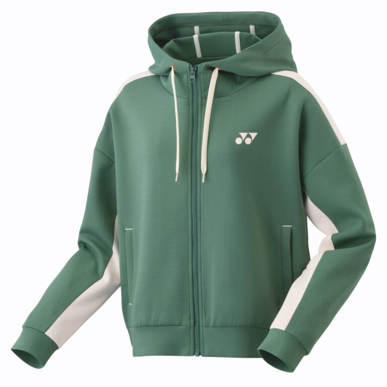 Yonex Women Sweat Full Zip Hoodie 57080EX Olive - OLD