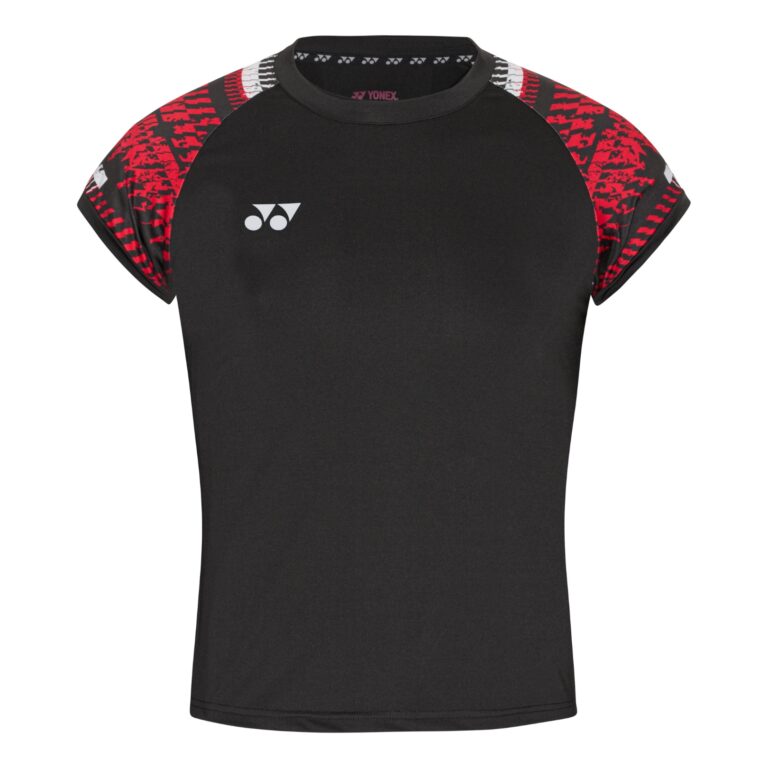 Yonex Women T-shirt 232402 Black/Red - OLD